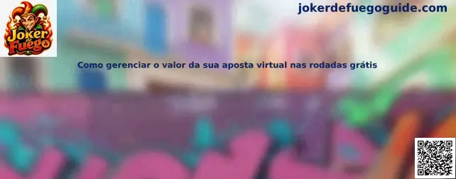 Gestión responsable de apuesta virtual en Joker de Fuego