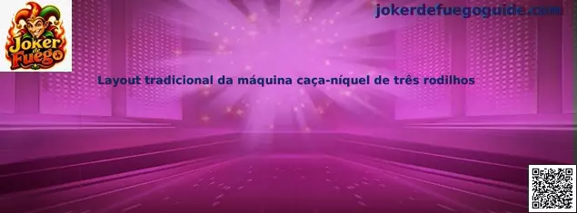 Layout tradicional de máquina tragamonedas de tres rodillos