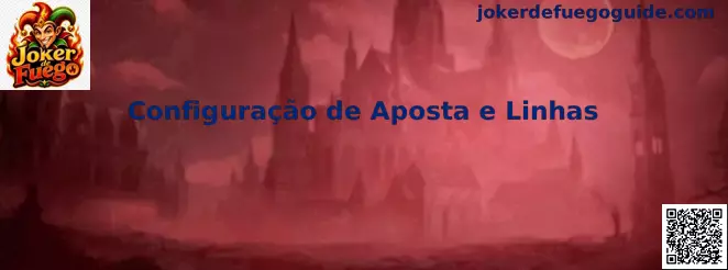 Configuración de apuesta y líneas en Joker de Fuego