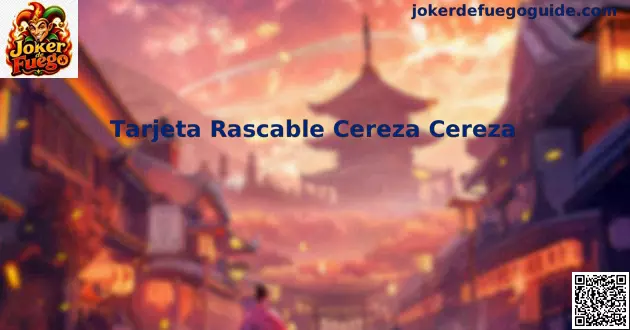 Tarjeta Rascable Cereza Cereza en modo de juego digital